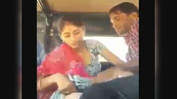 Rajasthani Woman Enjoys Steamy Car Ride with Lover