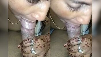 Indian Wife Delights with Sensational Blowjob