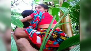 Desi Bhabhi's Wild Outdoor Fling with Young Boy Captured on Camera