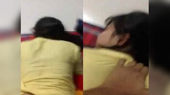 Cheating Wife Caught in the Act - Husband Unaware of Infidelity at Home