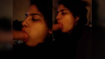 NRI Aunty Gives Hot, Sensual Blowjob - A Must-Try Experience!