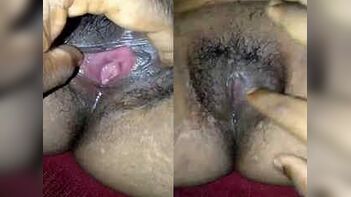 Experience the Sensual Pleasures of Desi Wife's Juicy Pussy and Ass Hole Fingering by Her Hubby