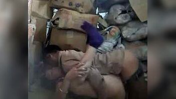 Sensational - Desi Couple Caught in Compromising Position in Store Room!