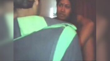 Desi Young Couple Enjoys Intimate Moment in Hotel Room
