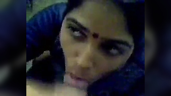 Desi Aunty Gets Wild in the Bathroom with Cum Shot After Horny Blowjob