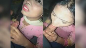Delightful Desi Village Girl Sucking Her Lover's Dick with Passion