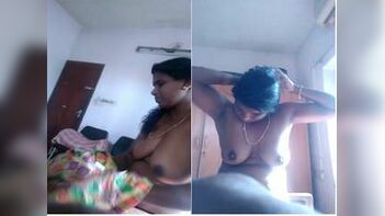 Sensuous Mallu Wife Strips and Sucks Hubby's Cock Passionately