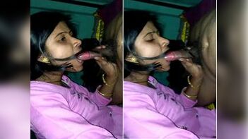 Experience the Pleasure of a Desi Wife's Blowjob!