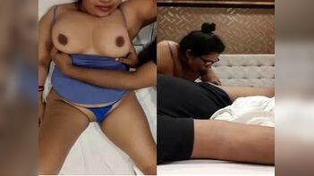Busty NRI Wife Gives Sloppy, Dick-Hardening Blowjob in HD Close-Up.