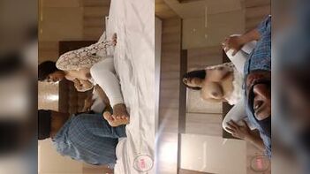 Horny Cheating Desi Bitch Gets Face Fucked and Pounded Hard by Her Lover.
