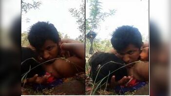 Desi Village Couple's Wild Outdoor Romp - Horny Chick Gets Pounded Hard!
