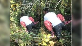 Desi Randi Bhabhi Takes It Hard Outdoors with Customer - Rough Public Fucking!