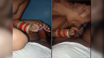 Horny Punjabi Wife Gags on Hubby's Cock and Swallows Every Drop.