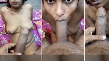 Leaked MMs video, Desi Wife Shows Boobs and Gives a Blowjob to Lover