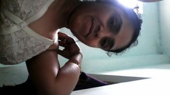 Aisha, Indian Wife in White Lingerie, Sucking Dick Like a Whore