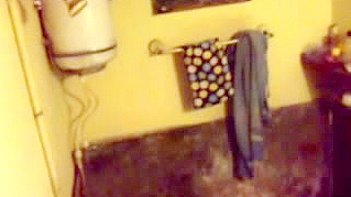 Desi Housewife Caught on Hidden Cam in Shower, Amateur Action
