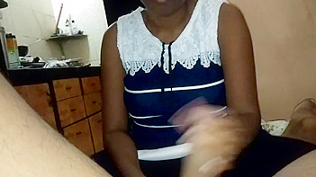 Tamil GF with Big Boobs Sucking Dick Like a Whore Amateur Blowjob