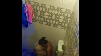 Indian Chick Next Door Shows Off Her Juicy Body in the Bathroom