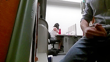 Amateur Masturbation In The Office, Colleague Gets A Fucking Show