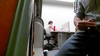 Amateur Masturbation In The Office, Colleague Gets A Fucking Show