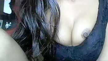 Indian College Girl with Big Brown Nipples Dripping Wet on Cam