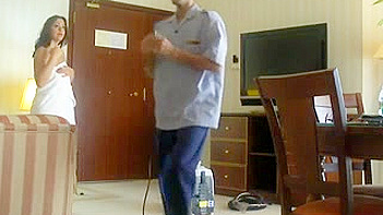 Indian Aunty Gets Naked, Servant Watching Her Steamy Moves