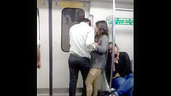 Indian Couple Getting Wild and Dirty in Delhi Metro, Sucking Faces Like Pros