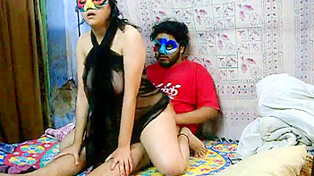 Indian Aunty Savita with Juicy Big Boobs Banging Hard