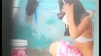 Indian Village Chick Gets Filmed Taking a Sexy Outdoor Shower