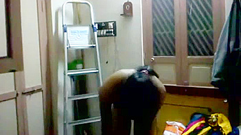 Dark-Skinned Desi Babe Strips Down in Filthy Homemade Nude Clip