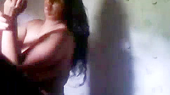 Next Door Indian Aunty Soaking Wet in Shower Scene