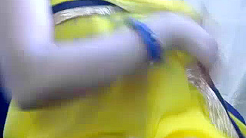 Indian Bhabhi with Huge Tits in Tight Yellow Sari Gets Pounded Hardcore