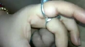 Bangla Wife Gives Mind-Blowing Handjob, Sucking Dick Like a Whore