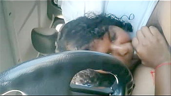 Tamil Bhabhi Sucks Dick in Car, Chubby Slut Devours Lover Like a Whore