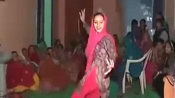 Indian Aunty From Haryana Dances Seductively at Wild Party