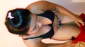 Indian Bhabhi Strips Teasingly In Front Of The Damn Camera