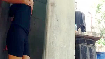 Amateur Teen Flashing Her Tits Outdoors, Soaked Pussy, Wild Action