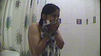 Caught Indian Bhabhi Fucking on Hidden Cam, Naked in Shower, Wild Pussy Action