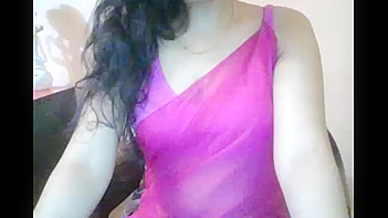 Indian Bhabhi Strips Down in Purple Sari, Pussy Soaked and Ready