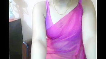 Indian Bhabhi Strips Down in Purple Sari, Pussy Soaked and Ready