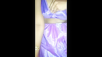 Indian Wife Shows Off Her Curves Changing Clothes In The Bedroom