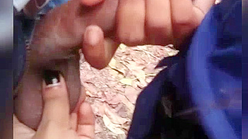 Indian GF Gives Mind-Blowing Outdoor Cock Rubbing Blowjob, Sucks Dick Like a Whore