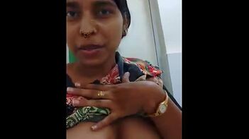 Indian Housewife Slams Her Blouse Open, Revealing Perfect Tits