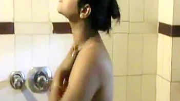 Indian Wife Gets Soaked in Shower After Wild Sex Session - Cam Recorded