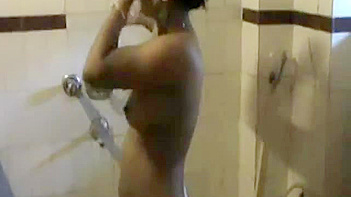 Indian Wife Gets Soaked in Shower After Wild Sex Session - Cam Recorded