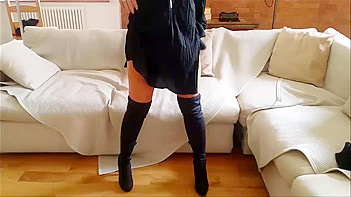 Indian Housewife From London Stripping Out of Her Tight Lingerie