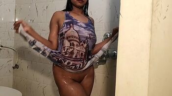 Indian Teen Alia Advani Teasing Boyfriend, Showering, Wet Strip Show, Fucking Hot