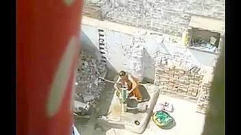 Next Door Desi Aunty Gets Naked in the Shower, Soaking Wet and Filthy
