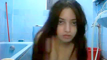 Indian Babe Caught on Camera in the Shower, Self-Recorded Pussy Action