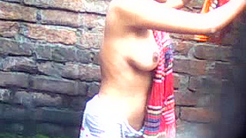 Indian Chick Prajakta Getting Soaked in the Shower